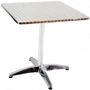 Stainless Steel Moulded Table 800mm, Square Copy